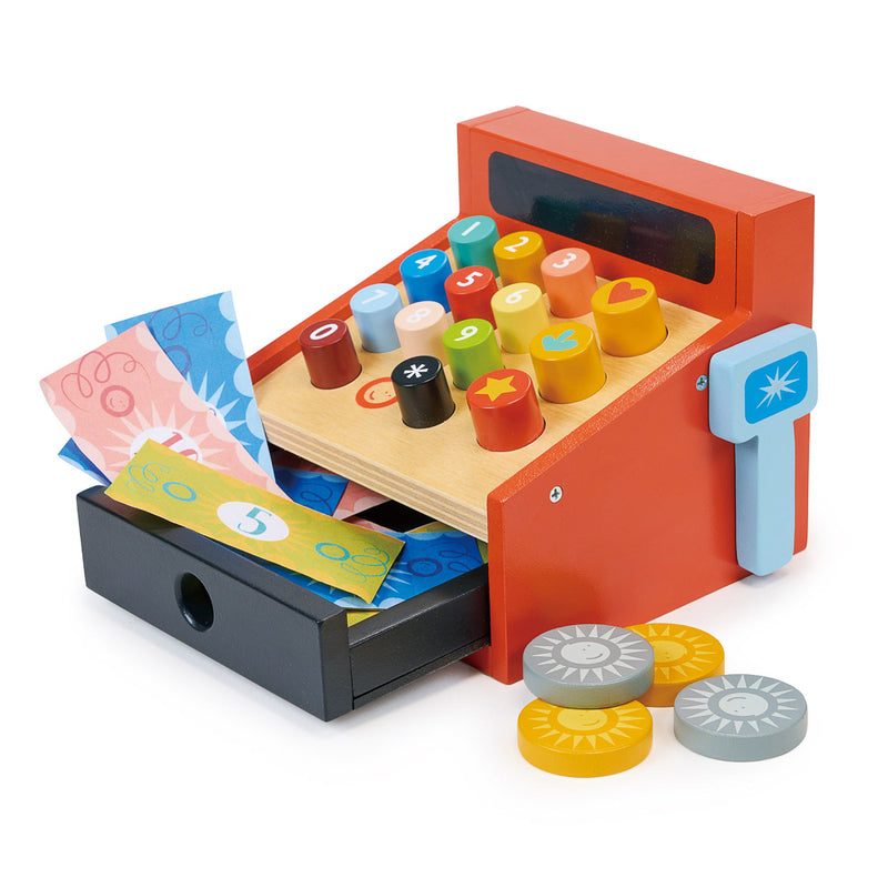 WOODEN CASH REGISTER TILL
