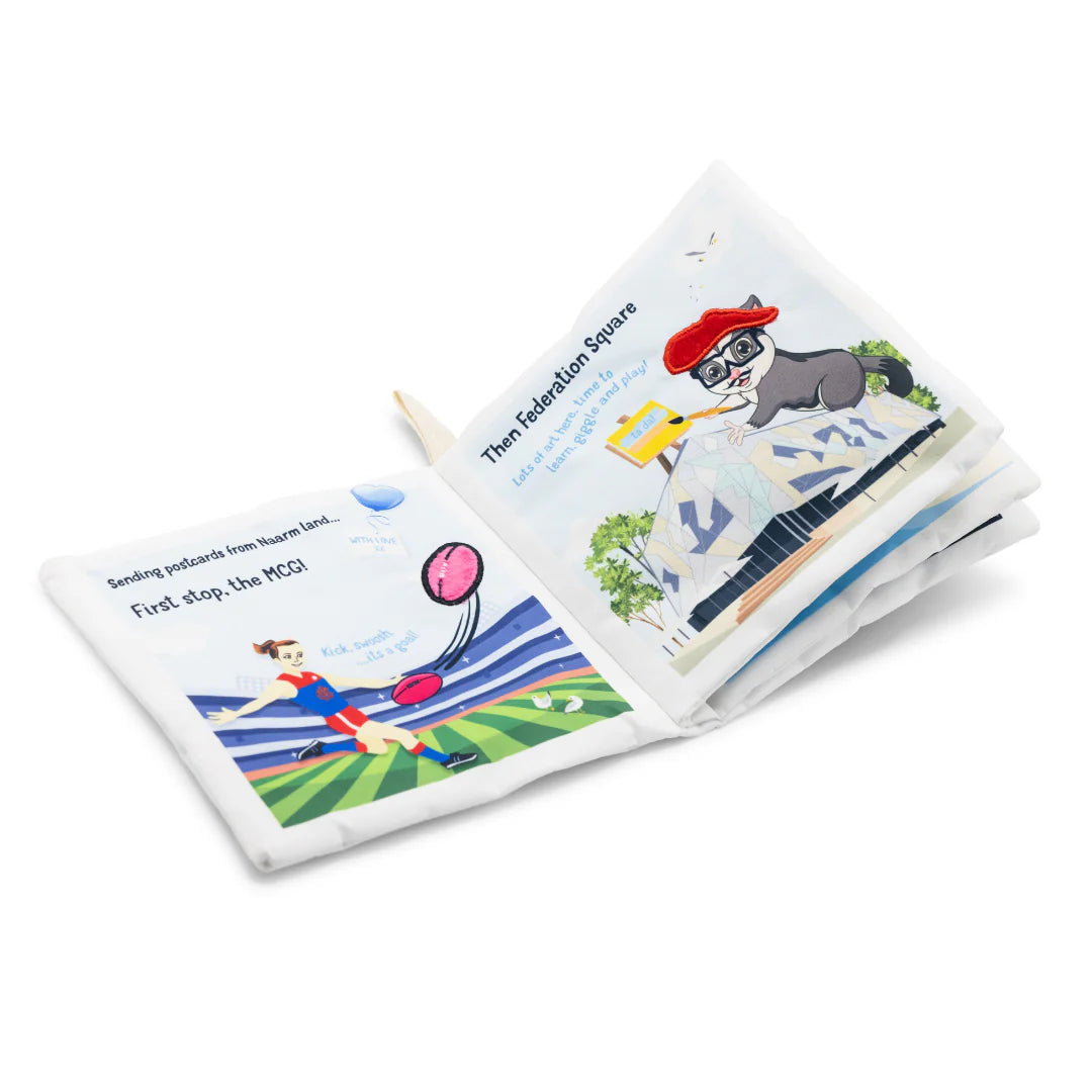 JELLYSTONE DESIGNS BABY SOFT BOOK LOVE FROM MELBOURNE