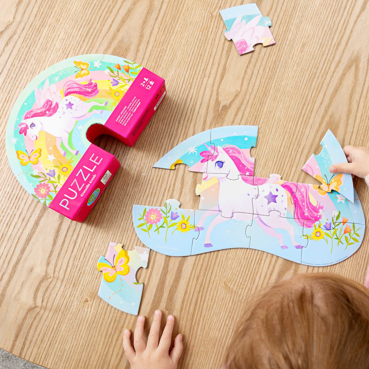 CROCODILE CREEK SWEET UNICORN MINI PUZZLE 12pc