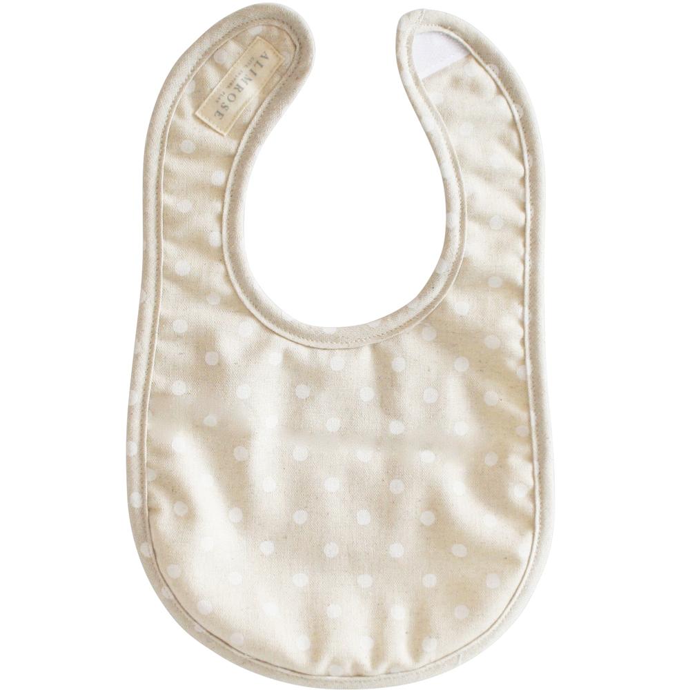 WHITE LINEN SPOT BIB
