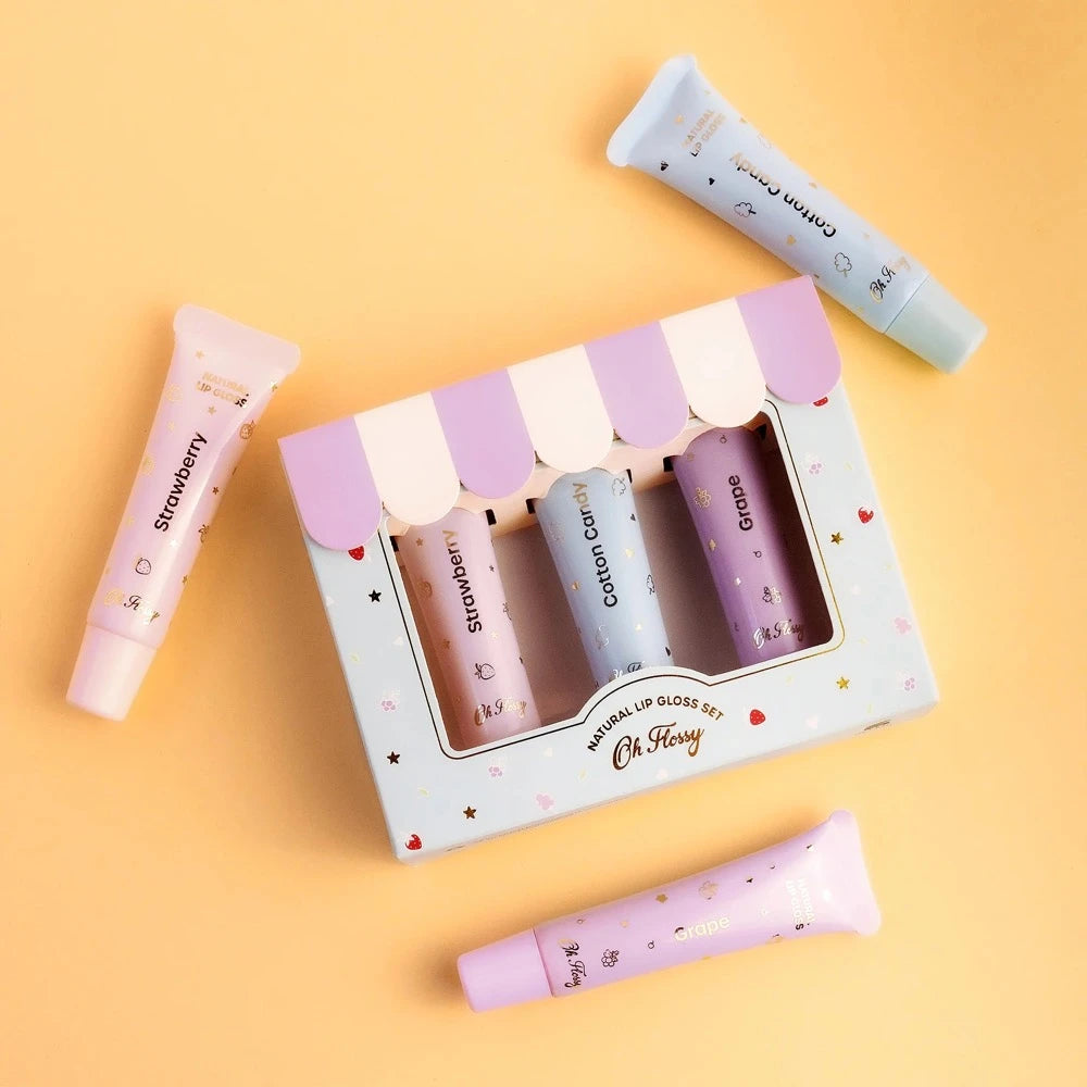 OH FLOSSY NATURAL LIP GLOSS SET