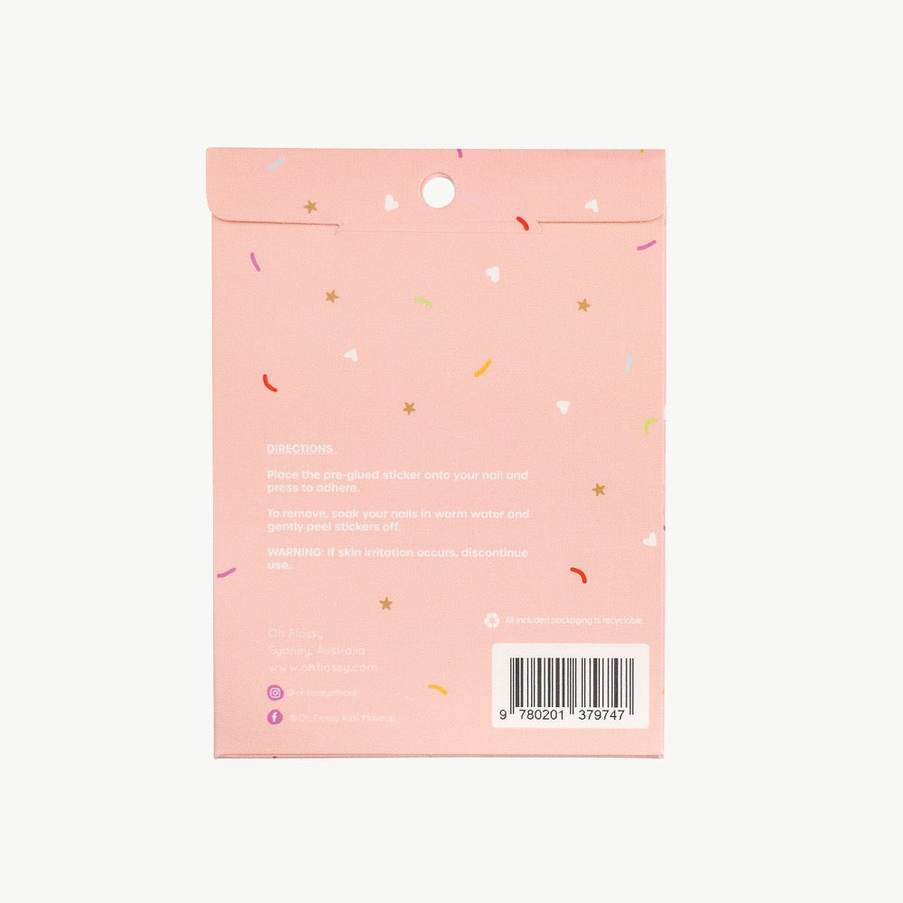 OH FLOSSY NAIL STICKERS FLOWERS
