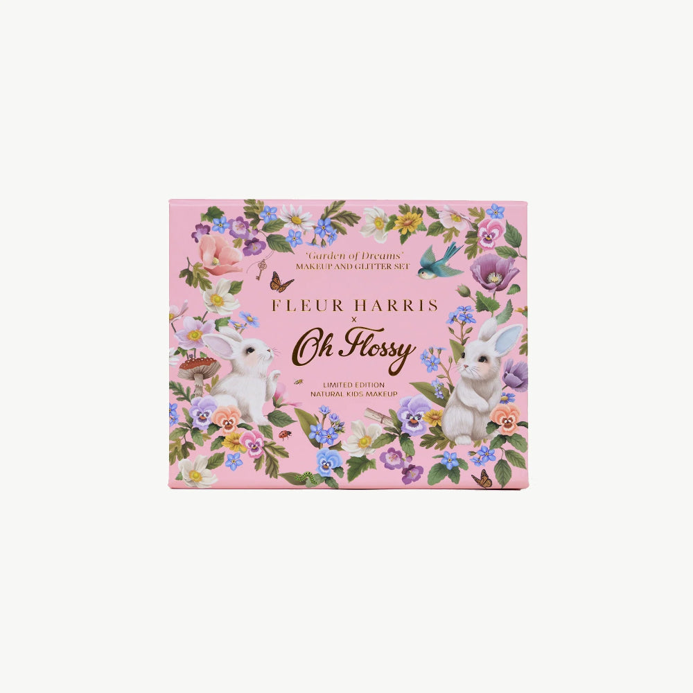 OH FLOSSY X FLEUR HARRIS GARDEN OF DREAMS COLLECTION MINI MAKE UP & GLITTER SET