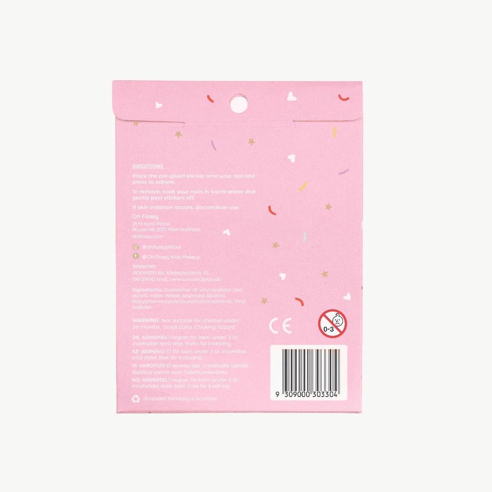 OH FLOSSY NAIL STICKERS BALLET SPARKLE