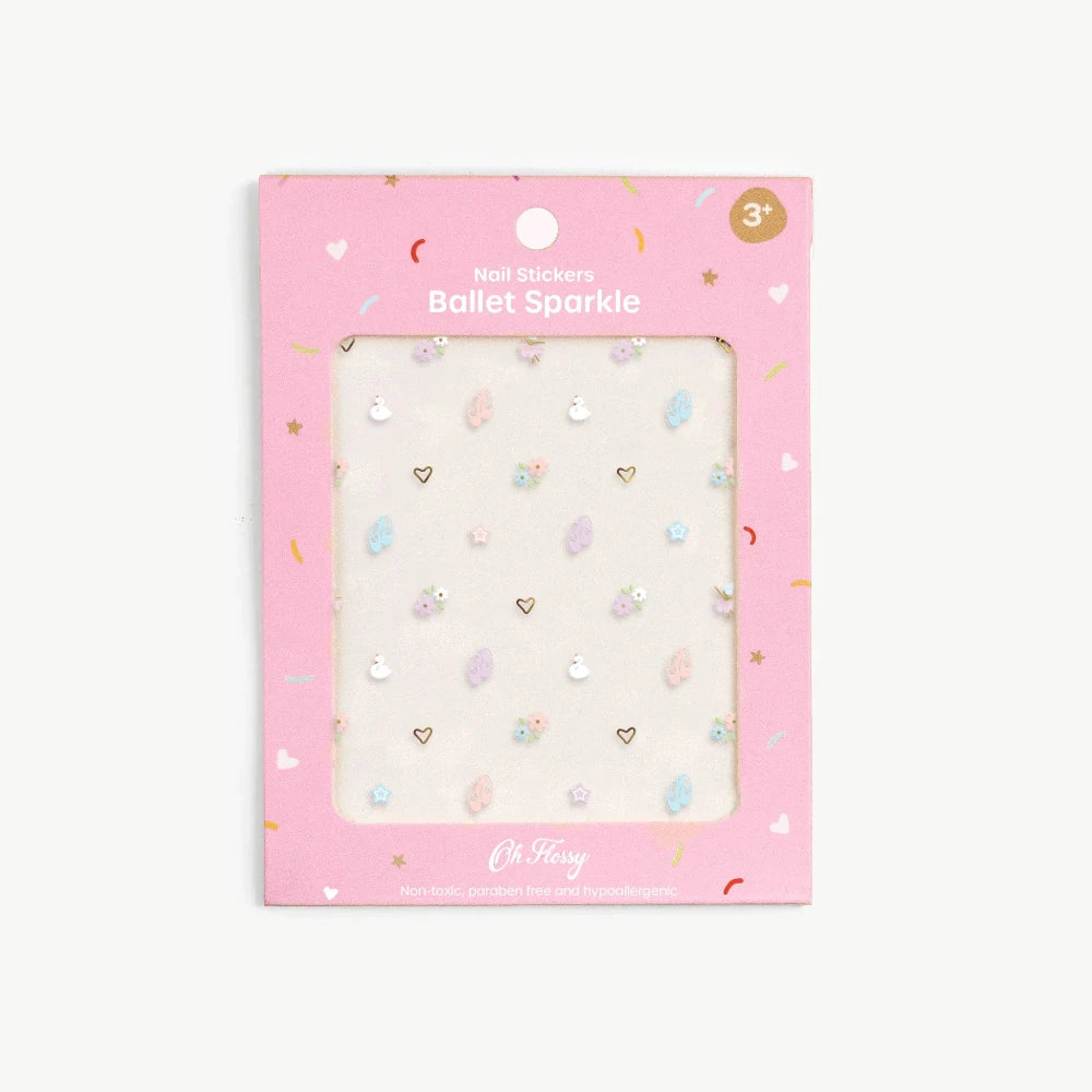 OH FLOSSY NAIL STICKERS BALLET SPARKLE