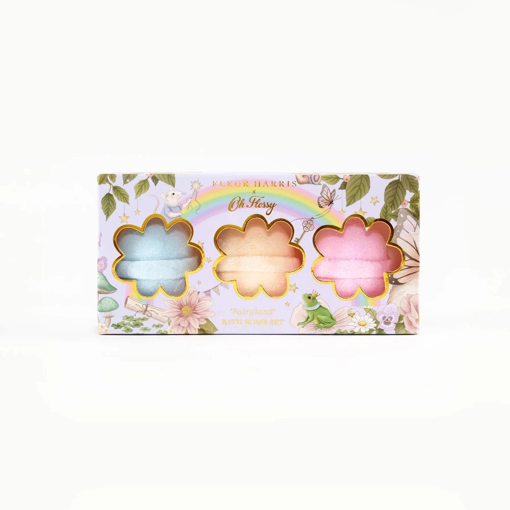 OH FLOSSY X FLEUR HARRIS MINI BATH BOMB SET