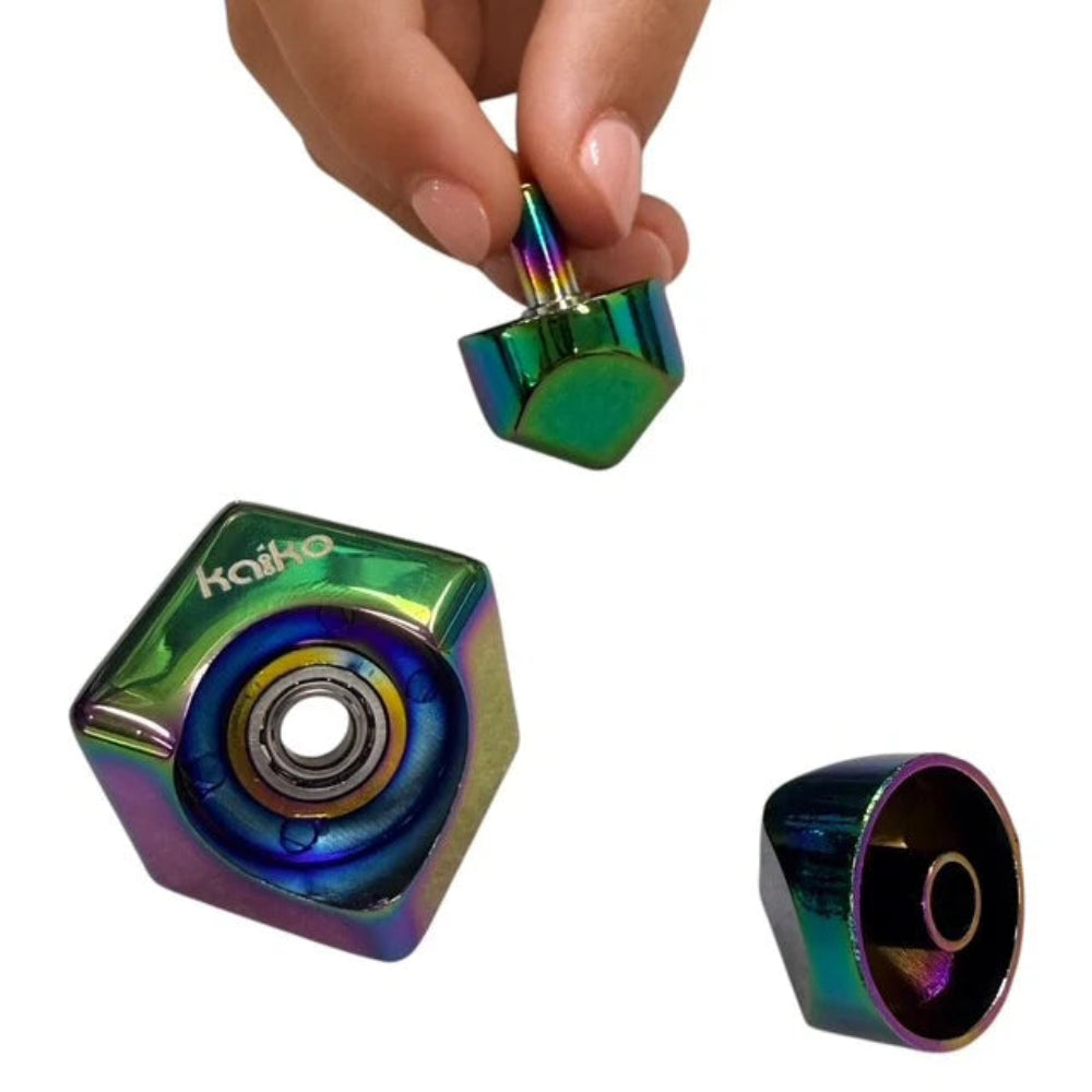 KAIKO METAL SPINNING CUBE OIL SLICK