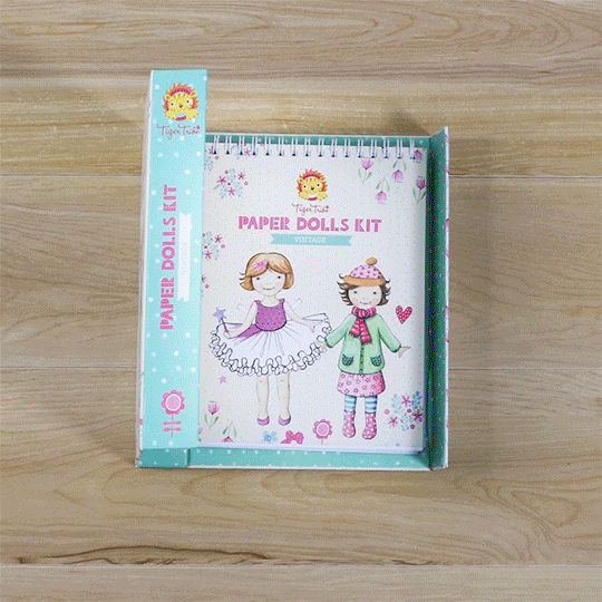 TIGER TRIBE PAPER DOLLS KIT VINTAGE