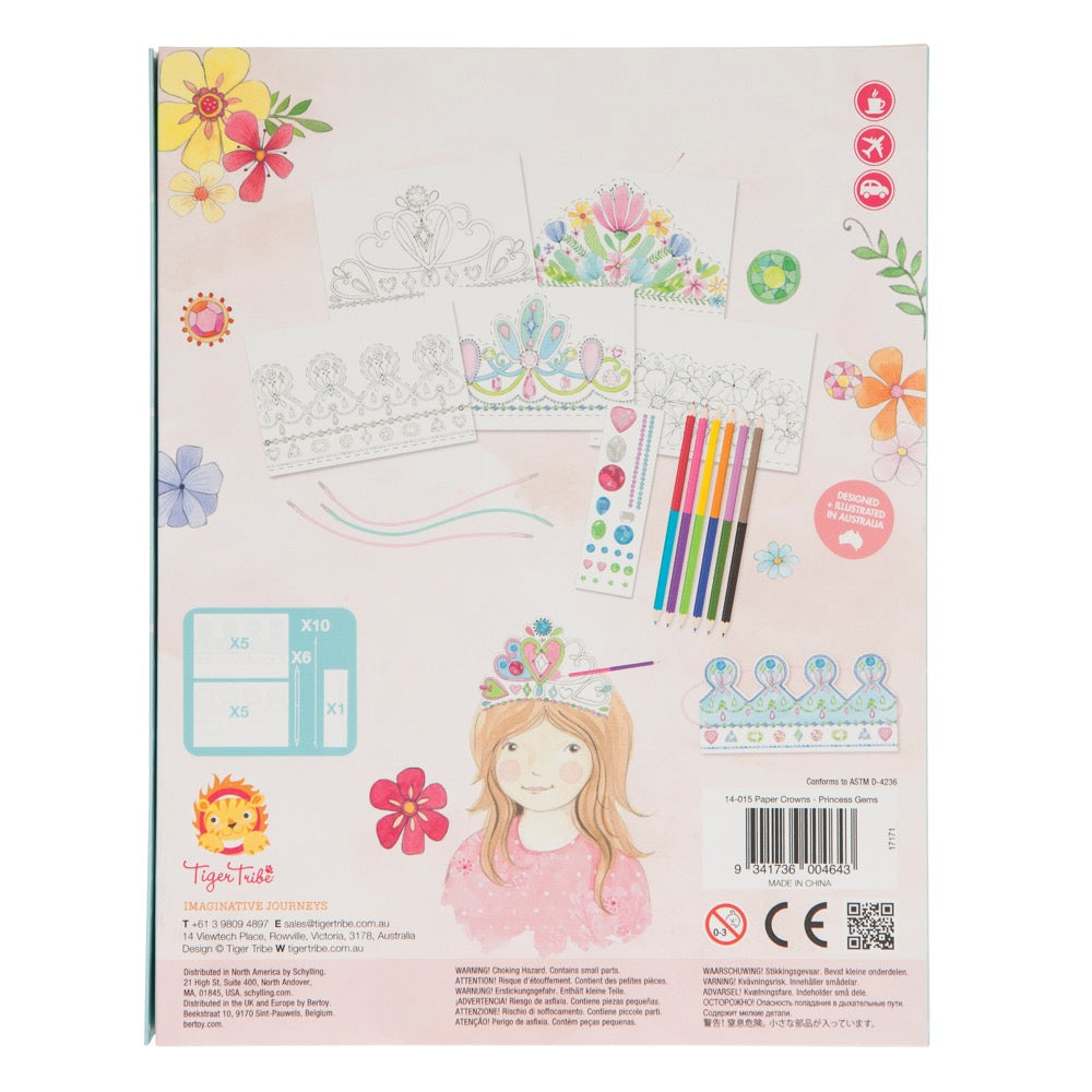 TIGER TRIBE PAPER CROWNS - PRINCESS GEMS