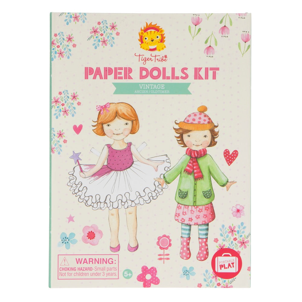 TIGER TRIBE PAPER DOLLS KIT VINTAGE