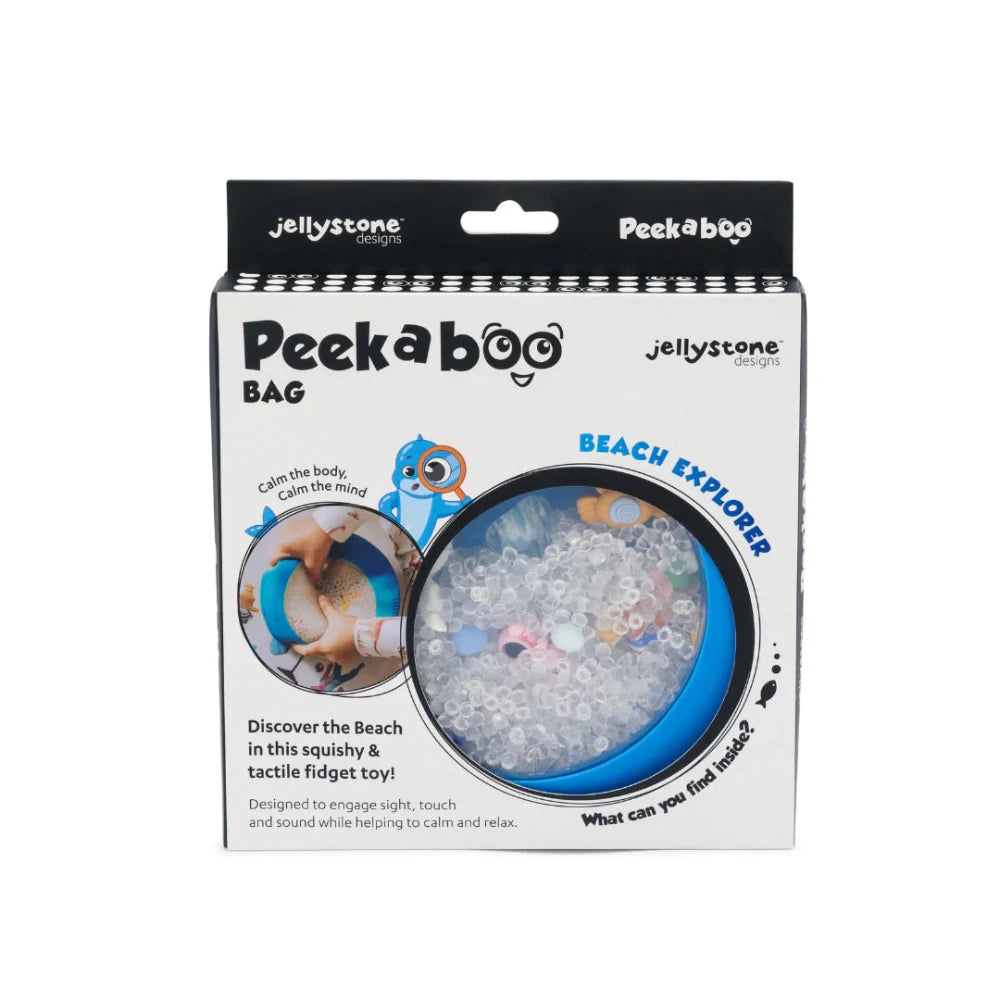 JELLYSTONE DESIGNS PEEK A BOO SENSORY BAG BEACH EXPLORER