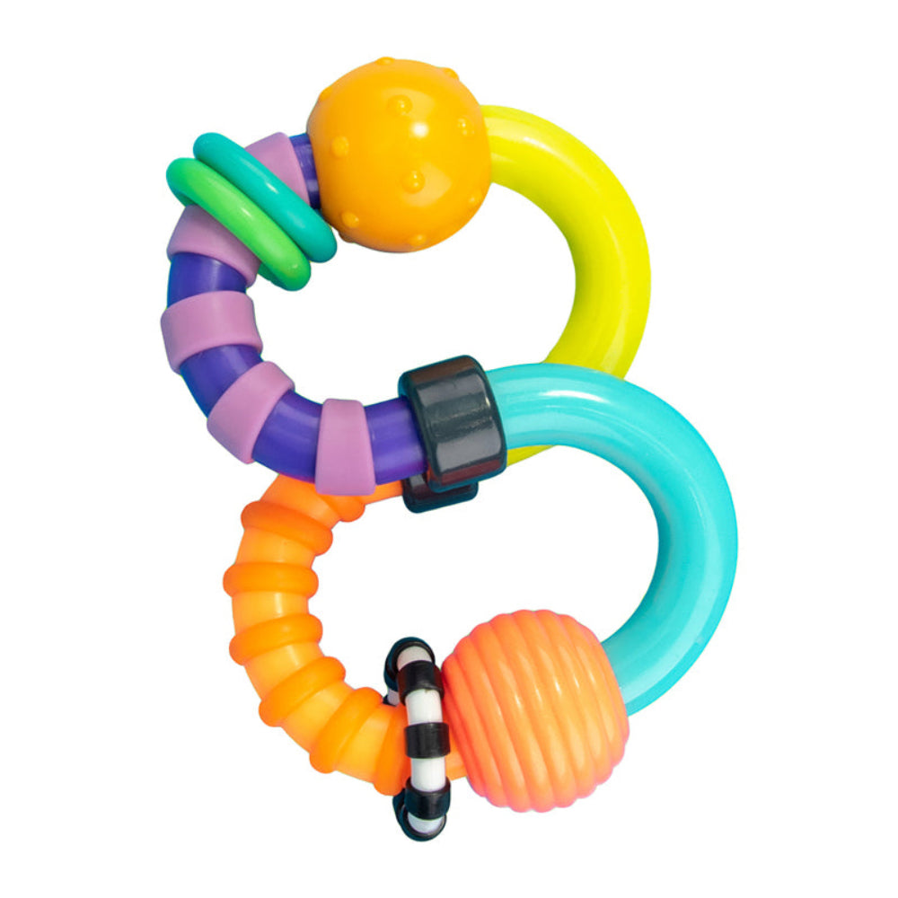 SASSY TWIST-A-ROO FLEXIBLE TEETHER RATTLE
