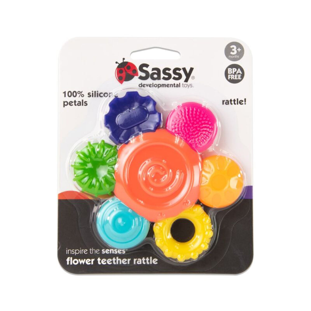 SASSY FLOWER TEETHER RATTLE