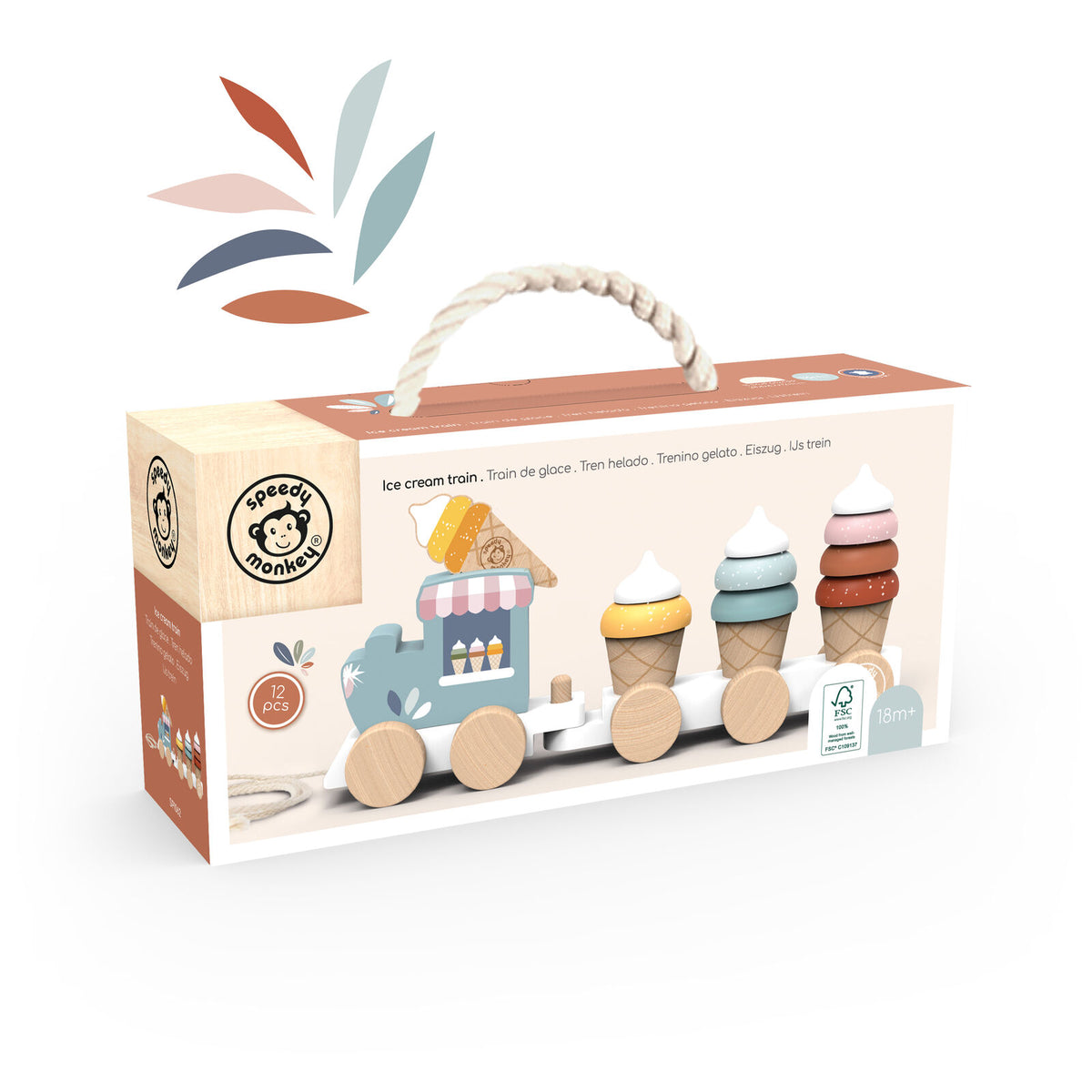 SPEEDY MONKEY ICE CREAM STACKING TRAIN