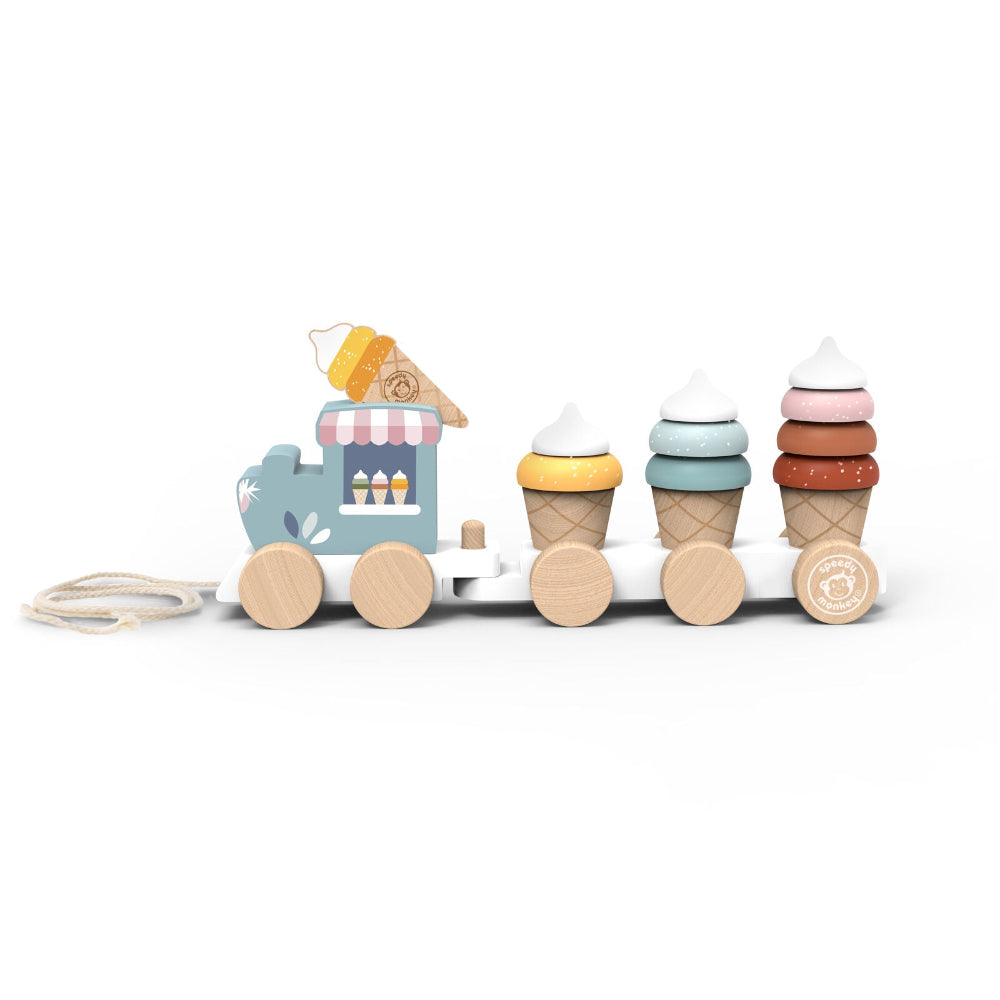 SPEEDY MONKEY ICE CREAM STACKING TRAIN