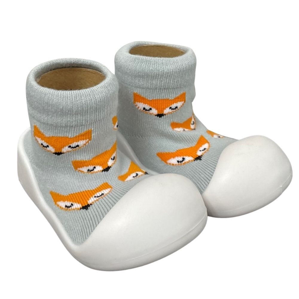Little Eaton RUBBER SOLED SOCKS 12-18MTHS FOX