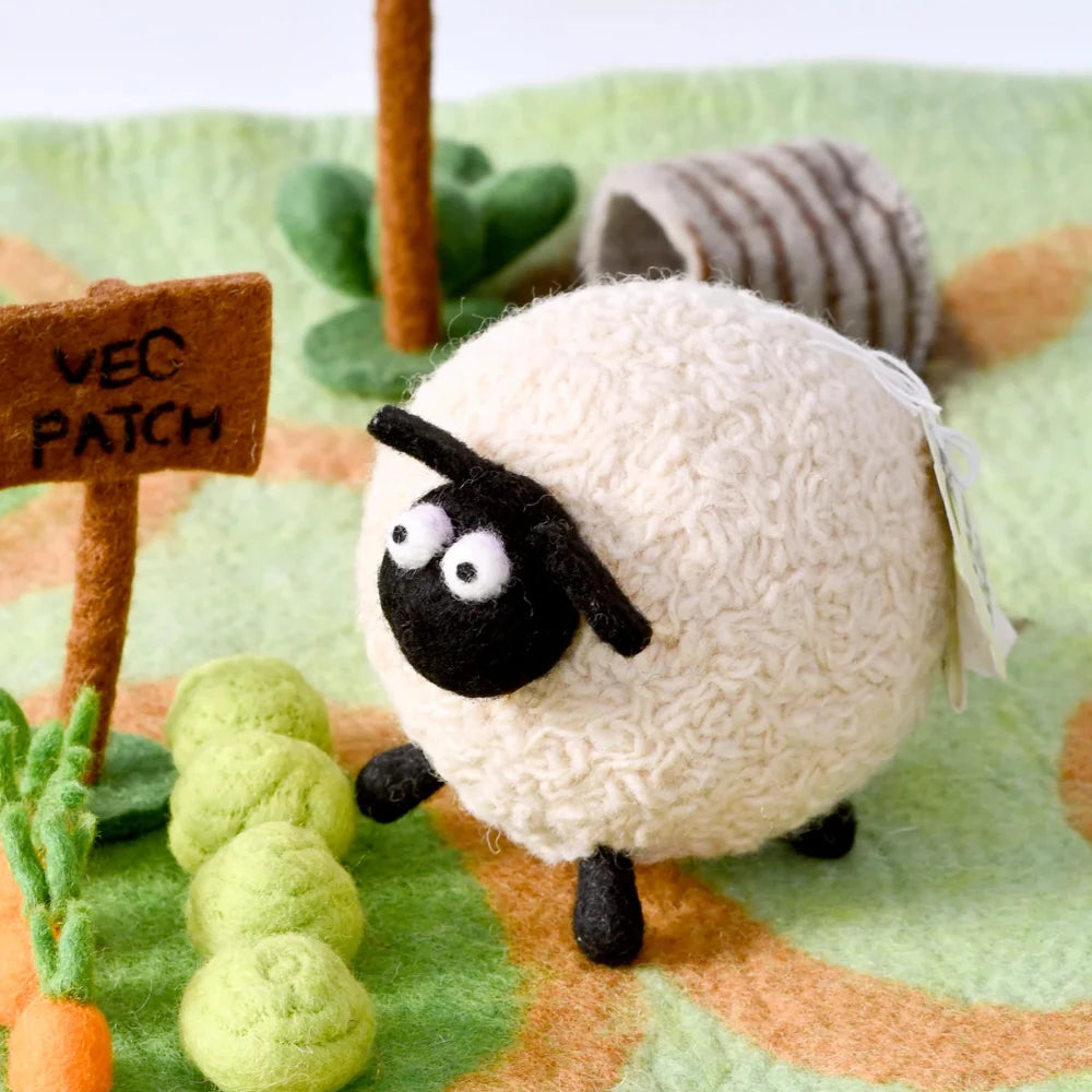TARA TREASURES SHAUN THE SHEEP SHIRLEY FELT TOY
