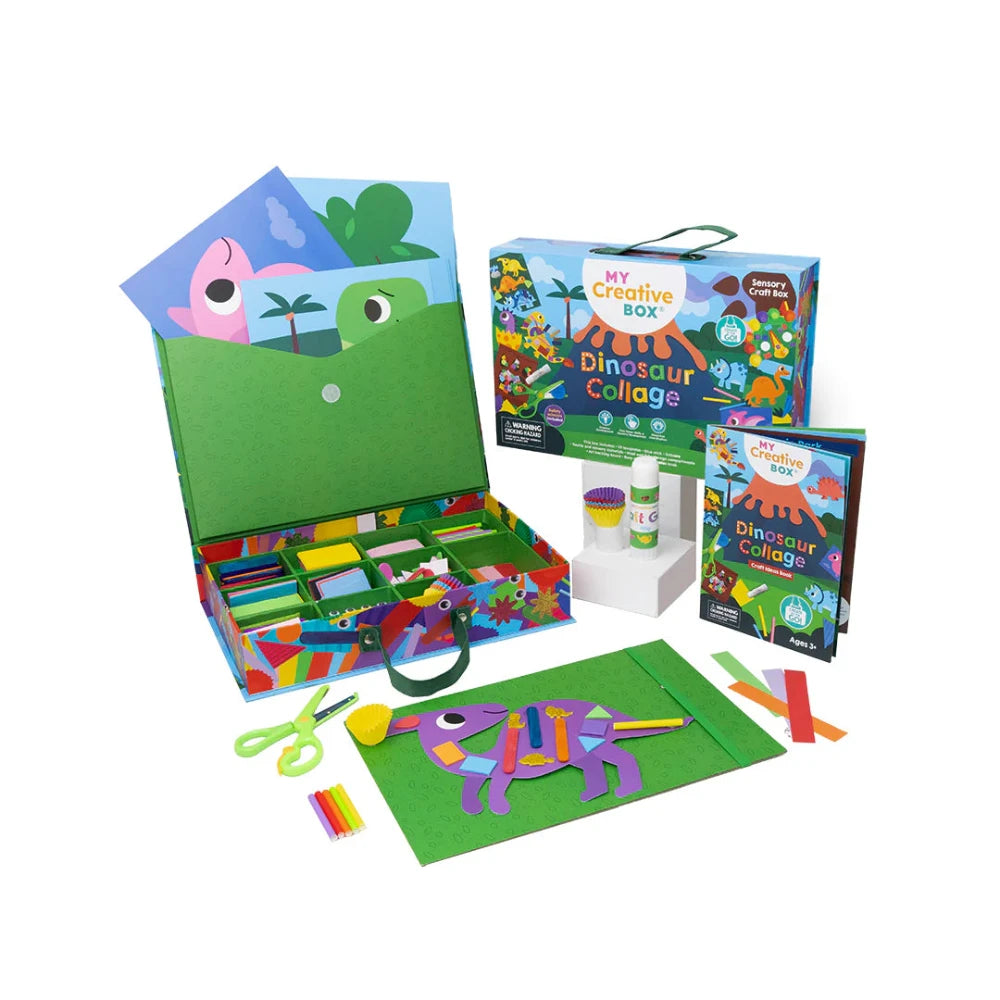 MY CREATIVE BOX DINOSAUR COLLAGE SENSORY CRAFT BOX