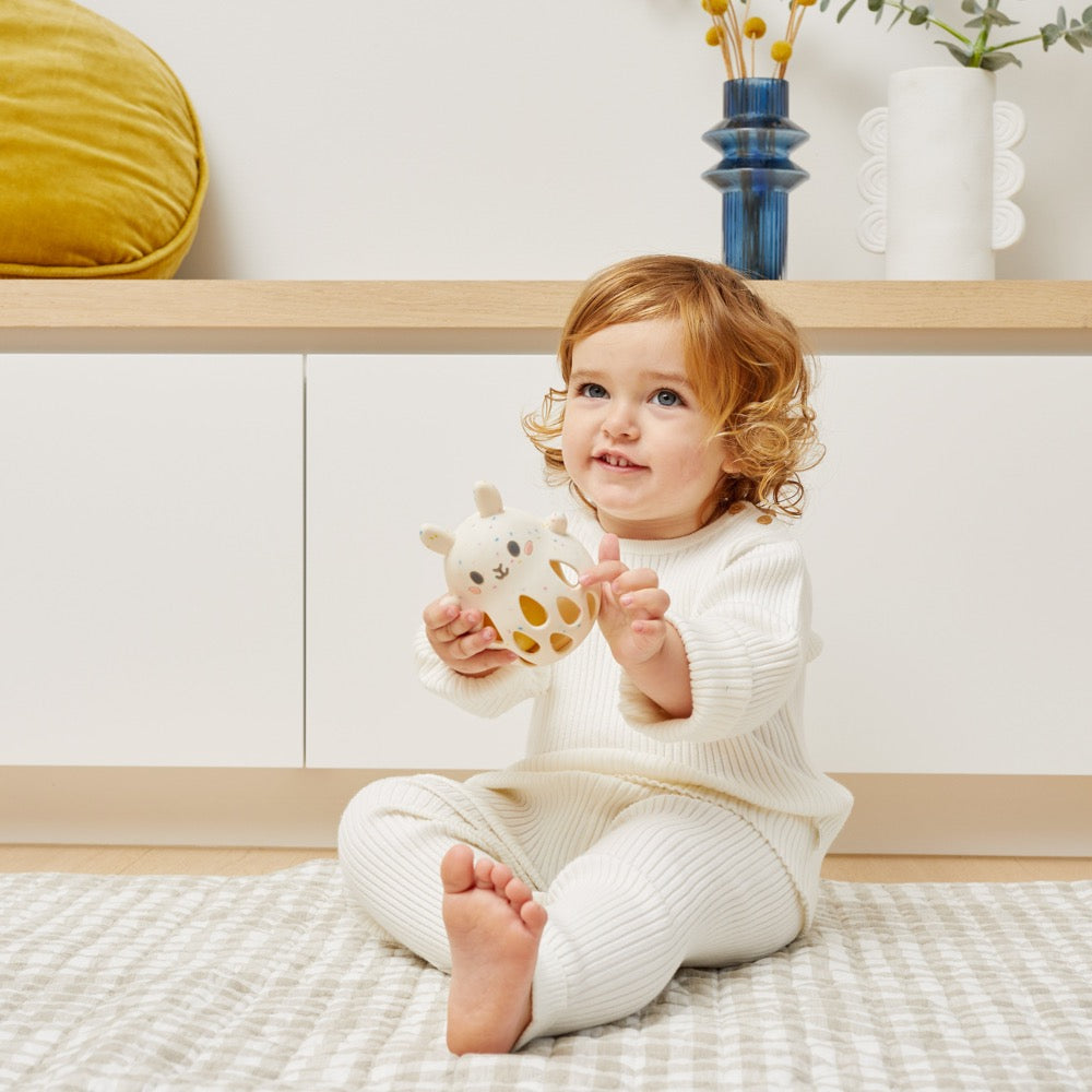 SILICONE RATTLE BUNNY