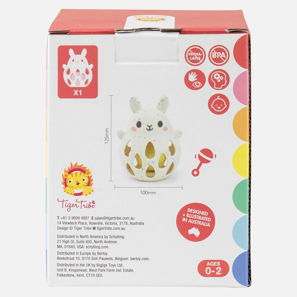 TIGER TRIBE SILICONE RATTLE BUNNY