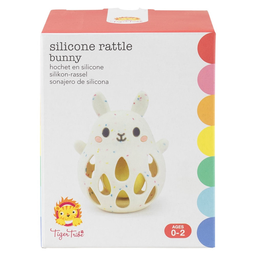TIGER TRIBE SILICONE RATTLE BUNNY