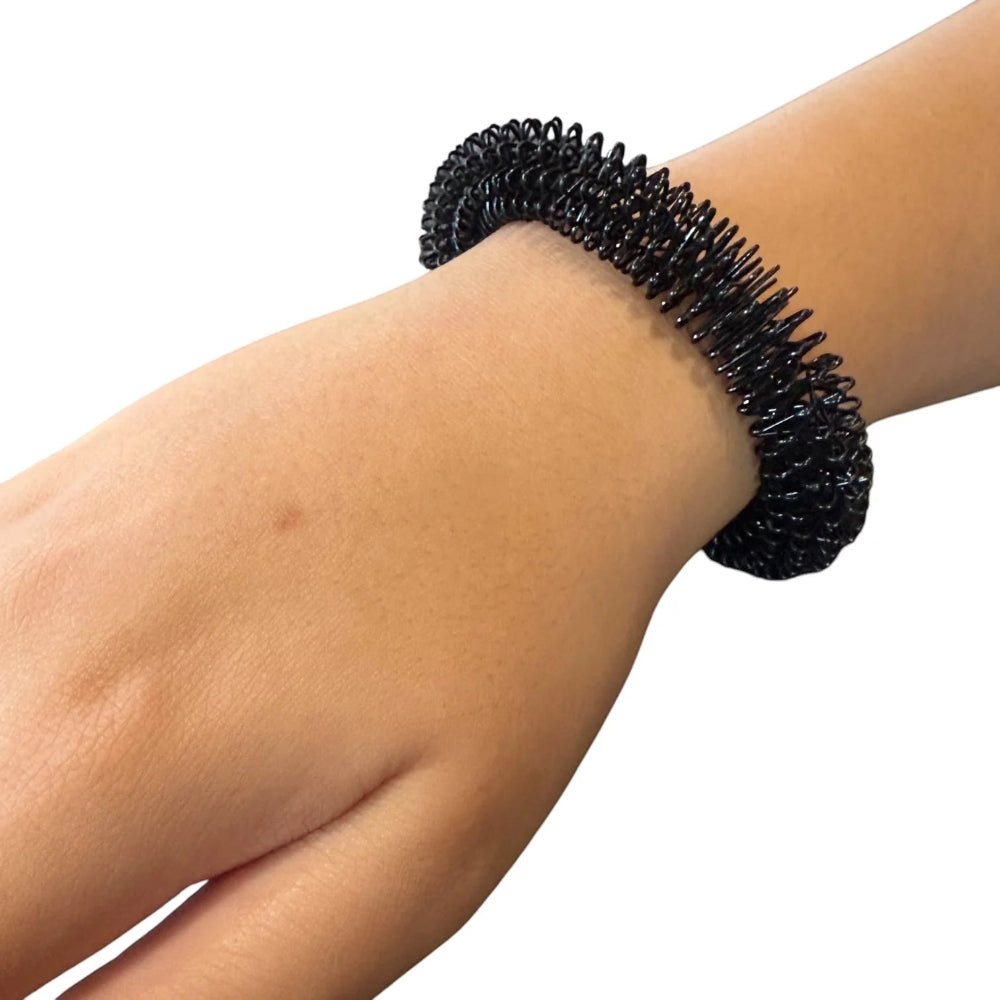 KAIKO BLACK WRIST SPIKEY LARGE