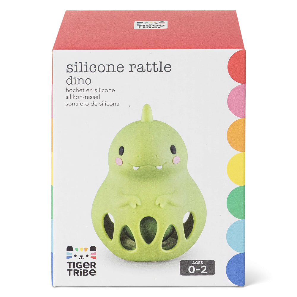 TIGER TRIBE SILICONE RATTLE DINO