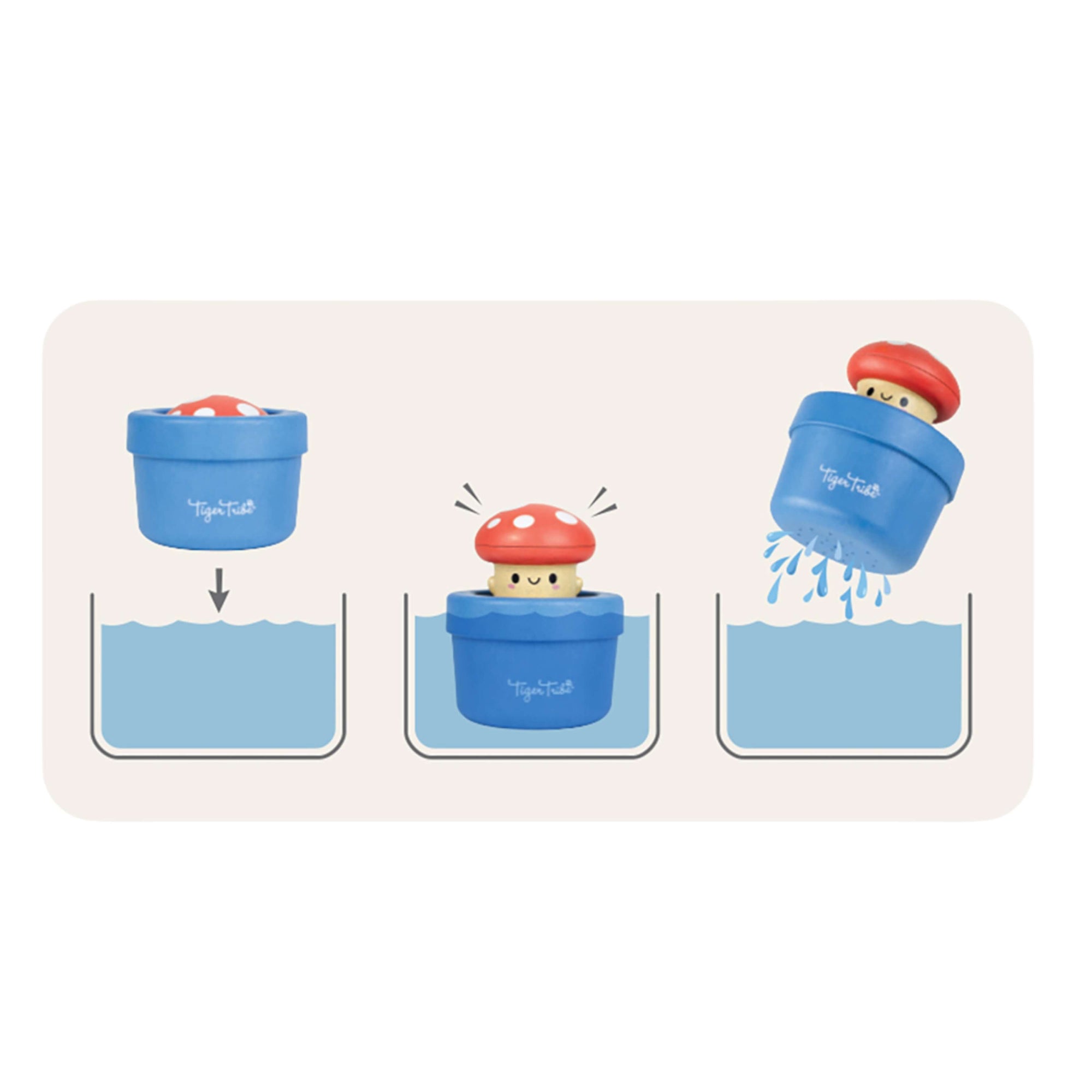 TIGER TRIBE BATH POP UP MUSHROOM