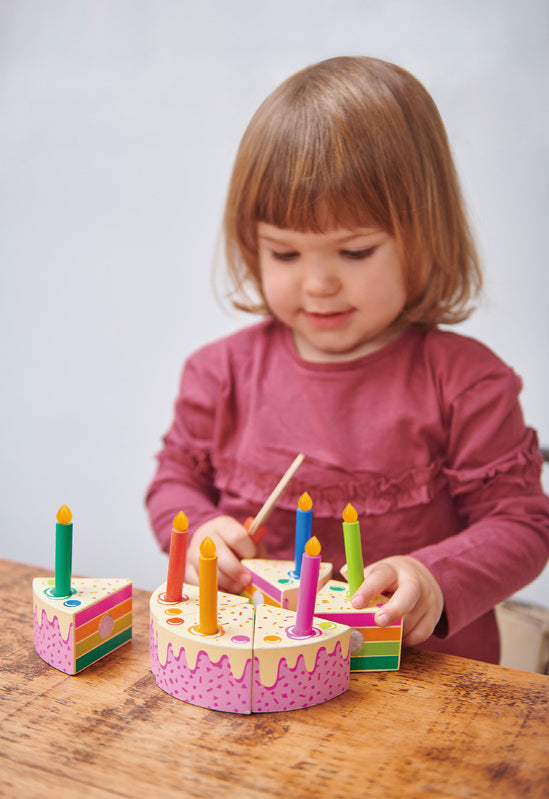 TENDER LEAF RAINBOW BIRTHDAY CAKE