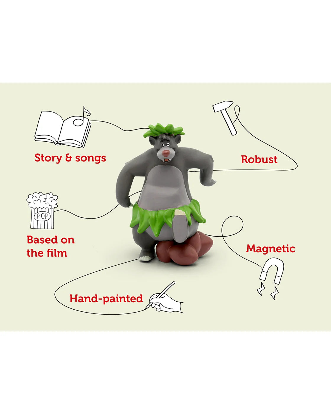 TONIES DISNEY THE JUNGLE BOOK BALOO TONIE AUDIO CHARACTER