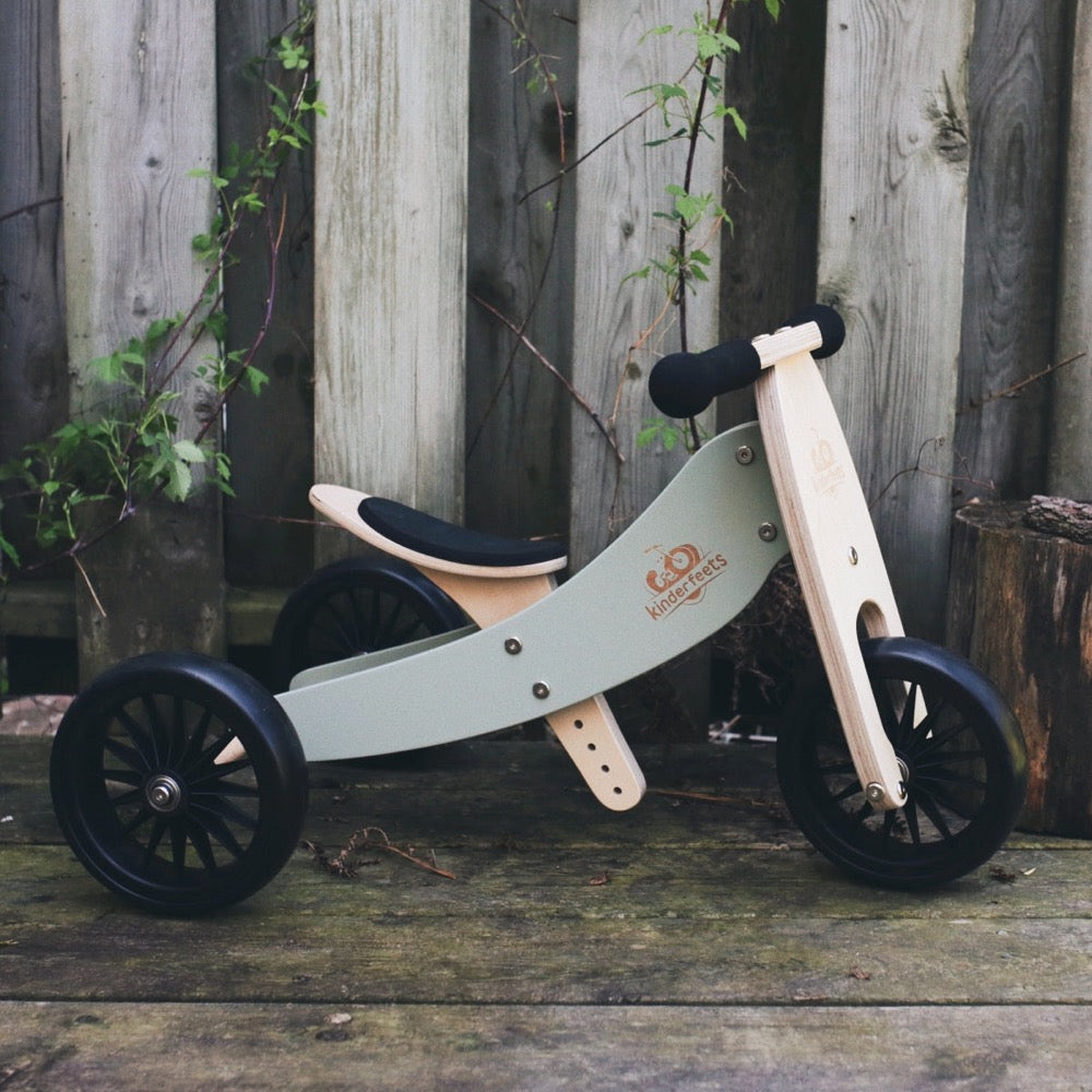 KINDERFEETS TINY TOT PLUS TRIKE 2 IN 1 SILVER SAGE