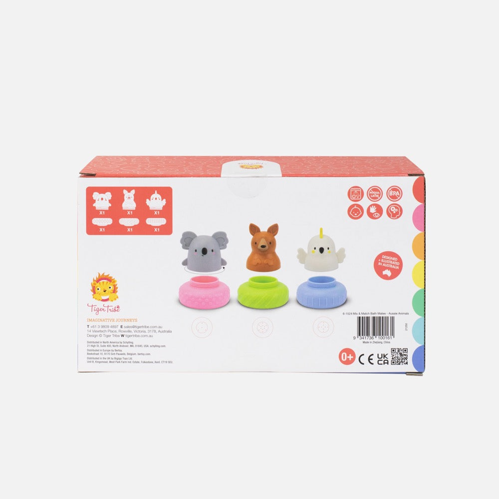 TIGER TRIBE MIX AND MATCH BATH MATES AUSSIE ANIMALS