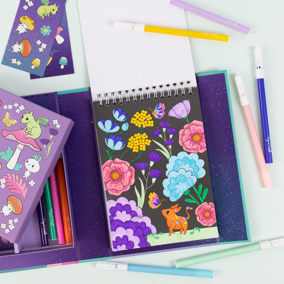 TIGER TRIBE MYSTICAL FOREST COLOURING SET