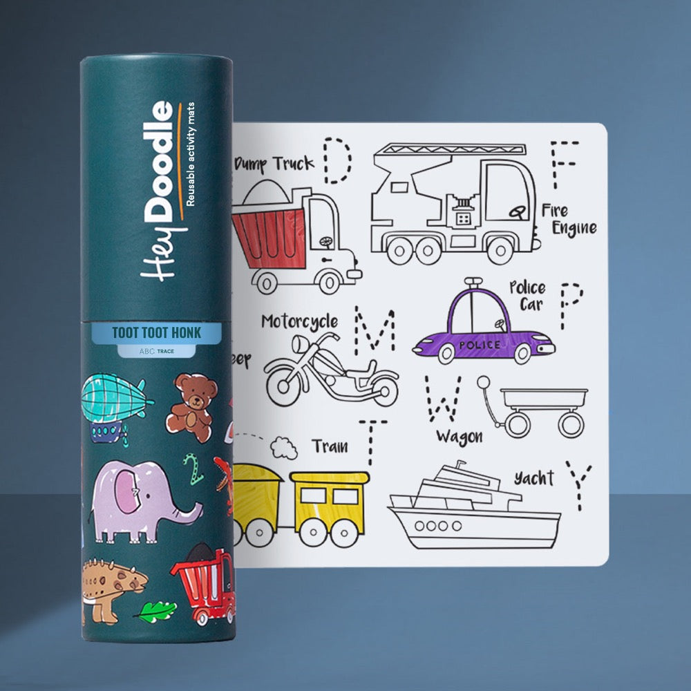 HEY DOODLE MINI MAT ABC TOOT TOOT HONK