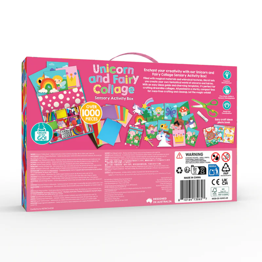 MY CREATIVE BOX UNICORN AND FAIRY COLLAGE SENSORY ACTIVITY BOX