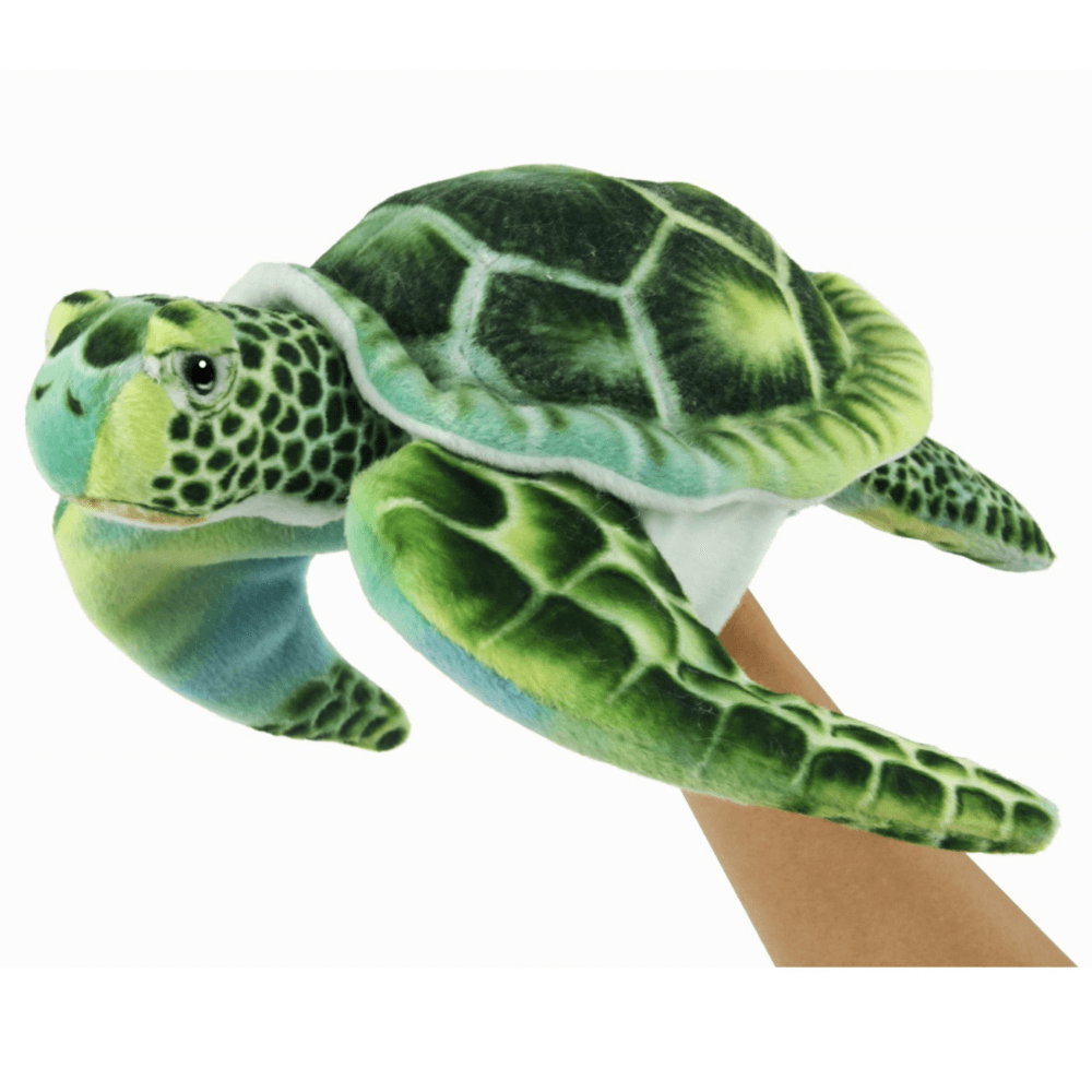 HANSA PUPPET GREEN TURTLE