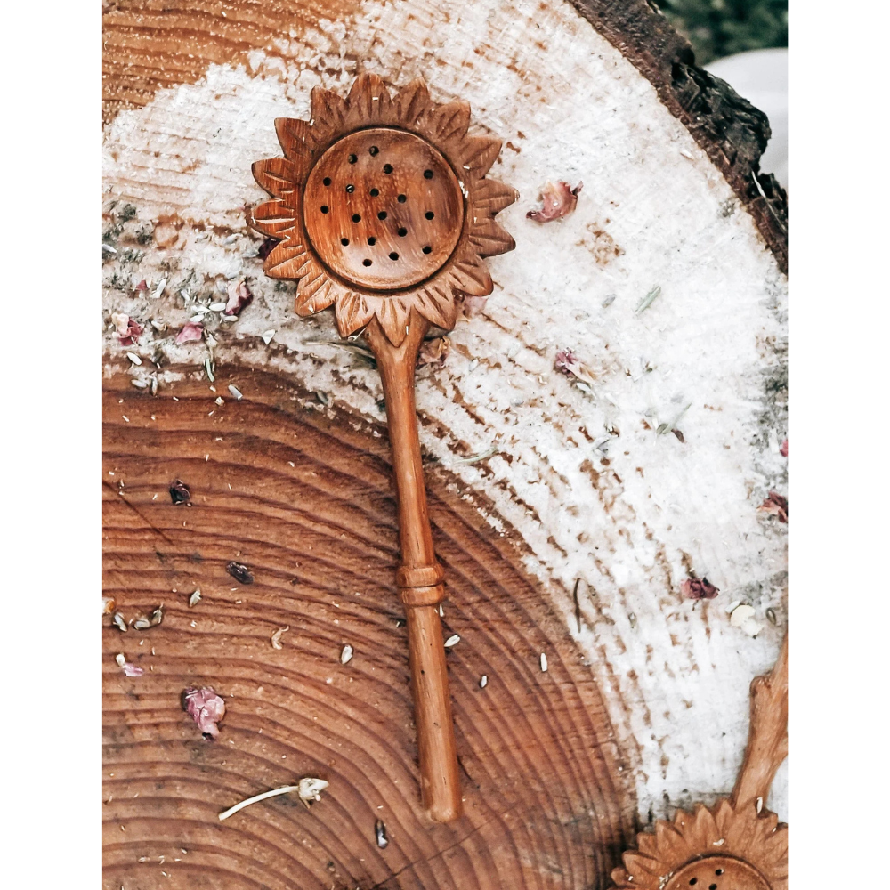 WILD MOUNTAIN CHILD SUNFLOWER SLOTTED SPOON