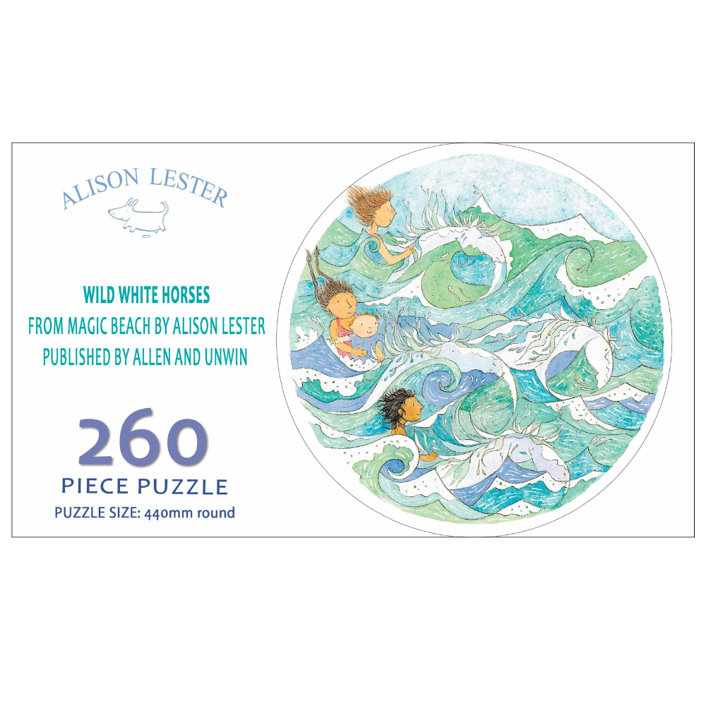 ALISON LESTER WILD WHITE HORSES 260PC PUZZLE