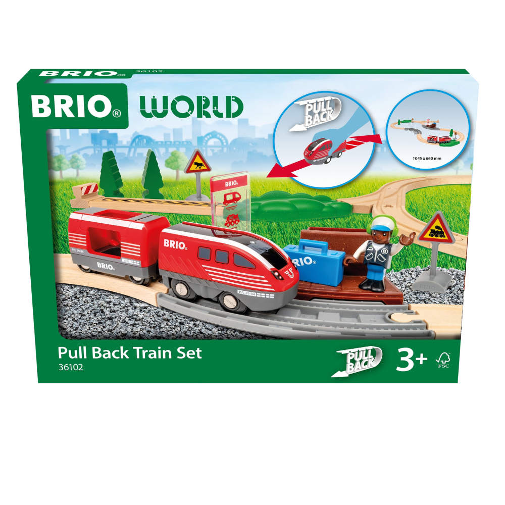 BRIO PULL BACK TRAIN SET