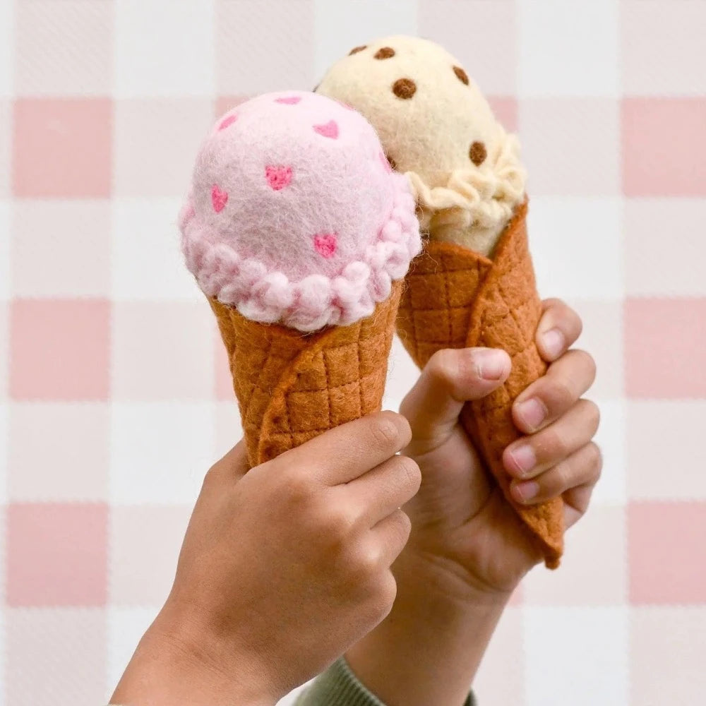 TARA TREASURES FELT ICE CREAM SET 11 PIECE