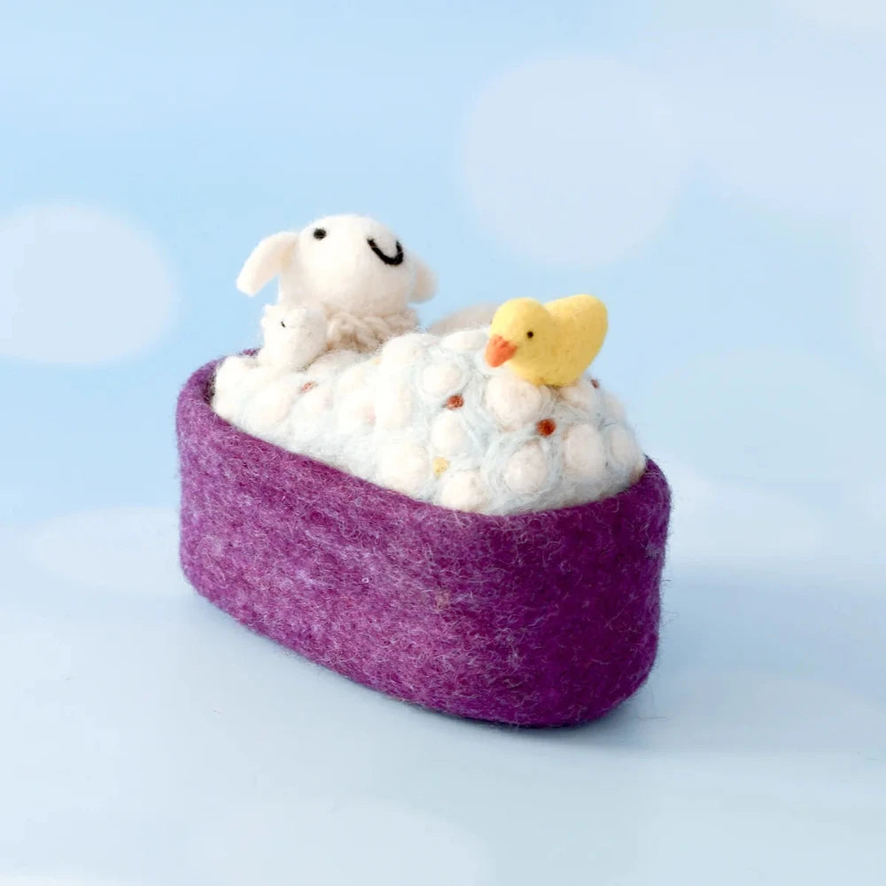 TARA TREASURES FELT WHERE IS THE GREEN SHEEP BATH SHEEP PLAY SET