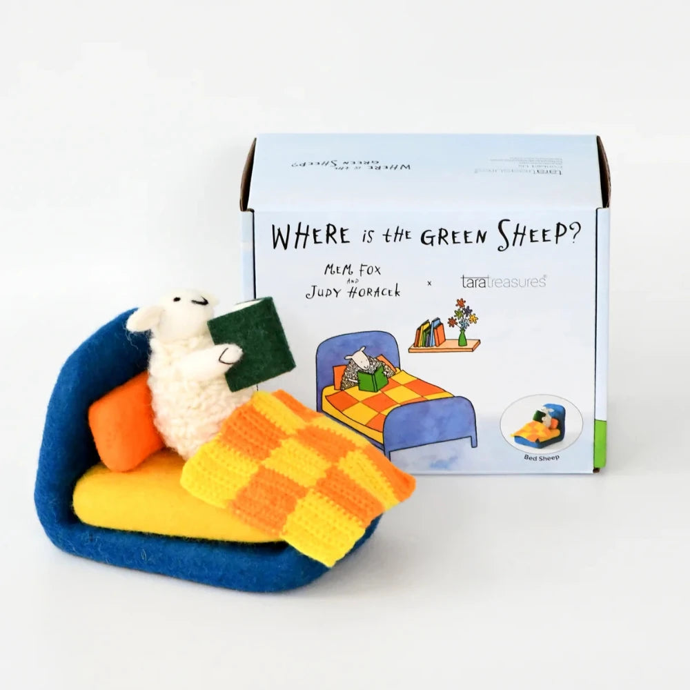 TARA TREASURES FELT WHERE IS THE GREEN SHEEP BED SHEEP PLAY SET