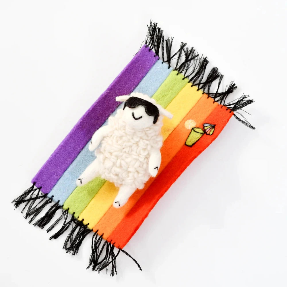 TARA TREASURES FELT WHERE IS THE GREEN SHEEP SUN SHEEP PLAY SET