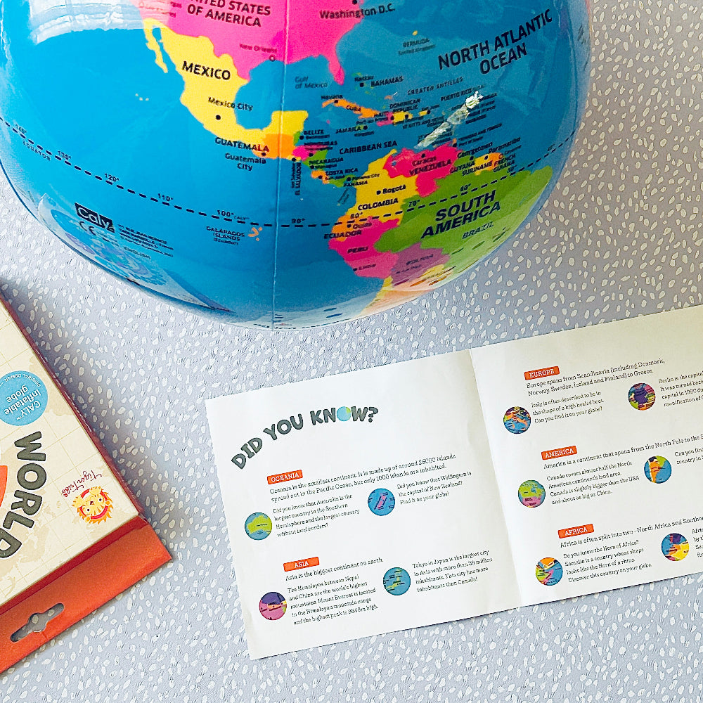 TIGER TRIBE 30CM INFLATIBLE WORLD GLOBE