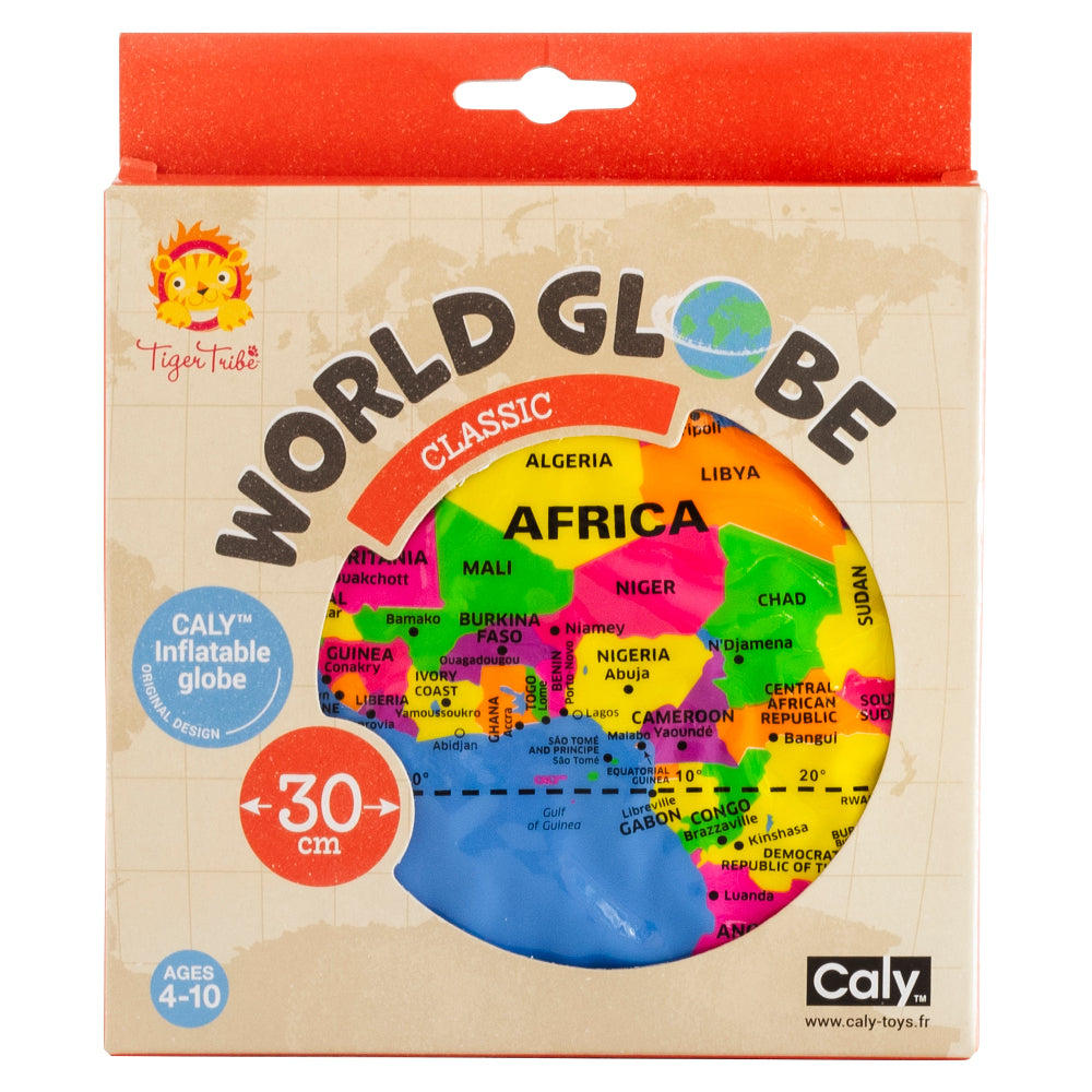TIGER TRIBE 30CM INFLATIBLE WORLD GLOBE