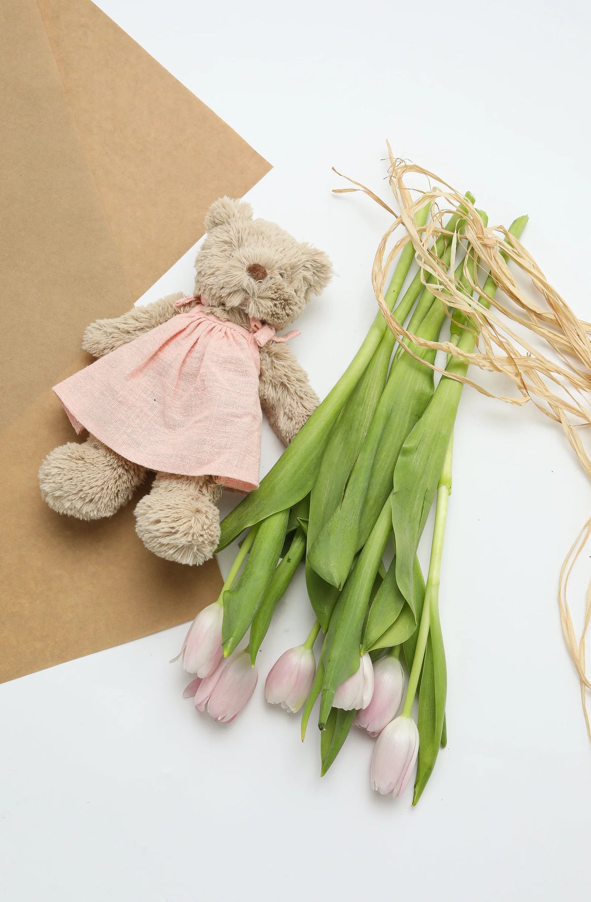 NANA HUCHY BABY HONEY BEAR PINK DRESS