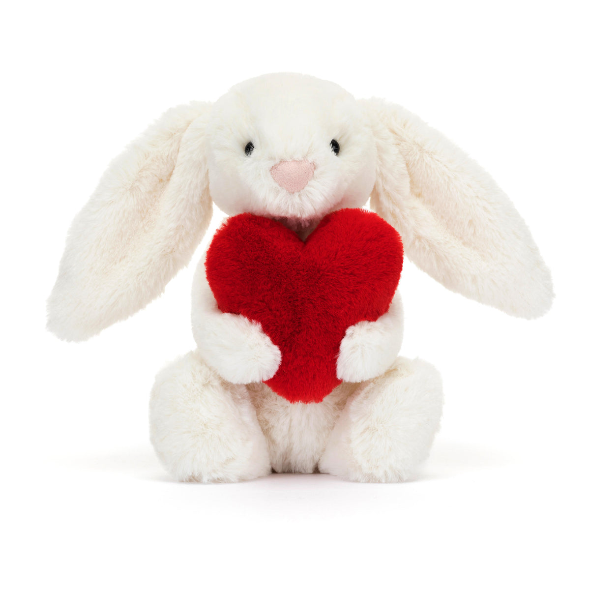 JELLYCAT BASHFUL RED LOVE HEART BUNNY SMALL