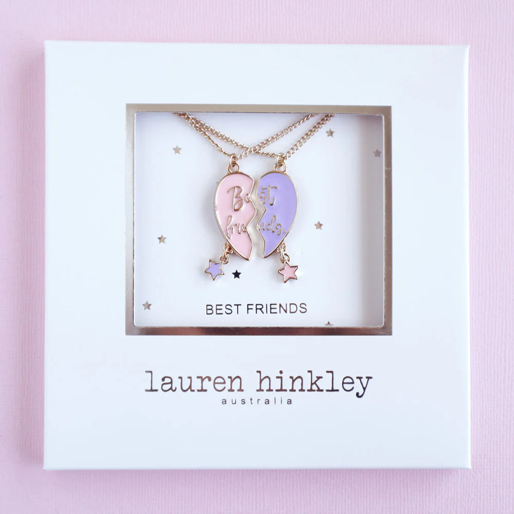 LAUREN HINKLEY FORVER HEART BEST FRIENDS NECKLACE SET