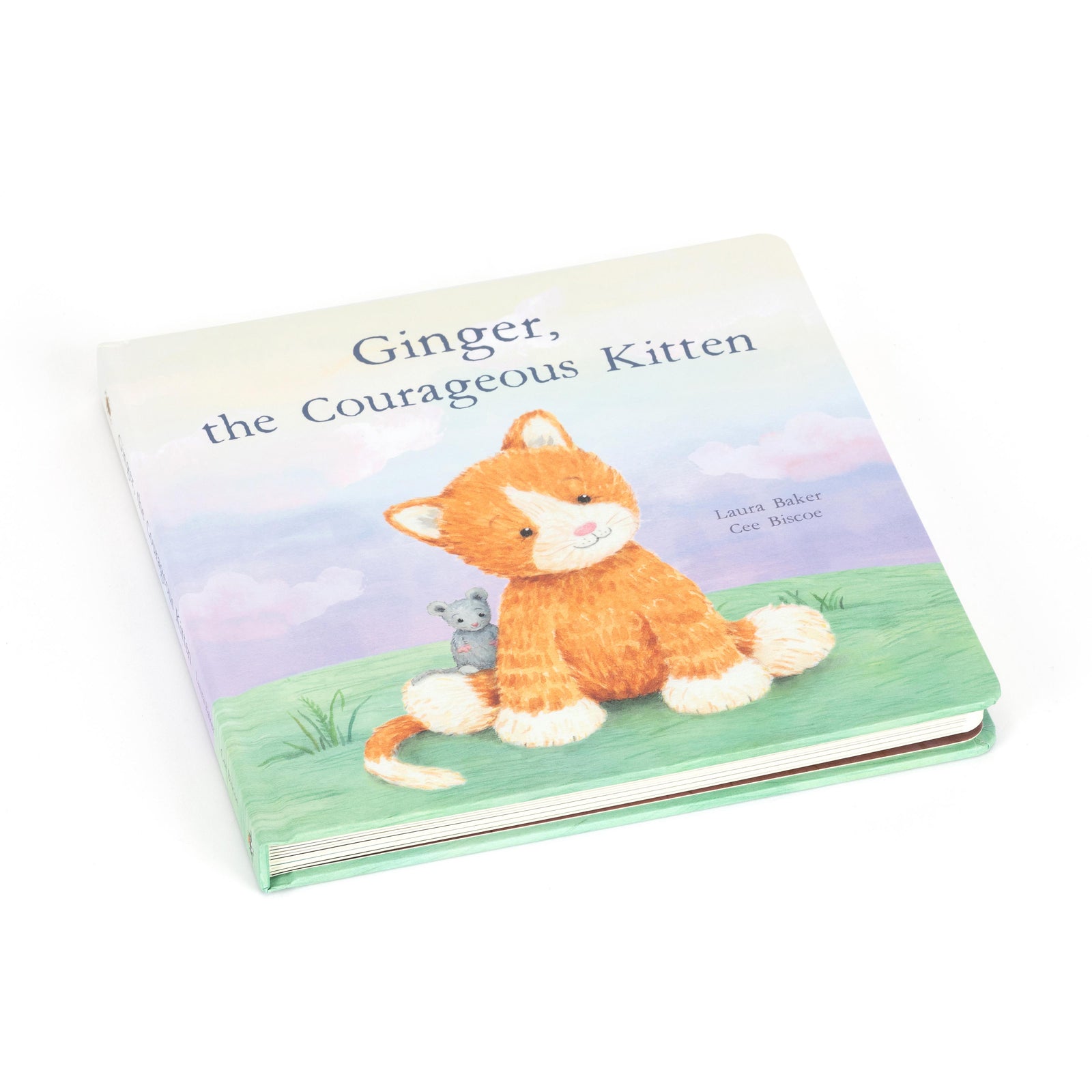 JELLYCAT GINGER THE COURAGES KITTEN HARDBACK STORY BOOK