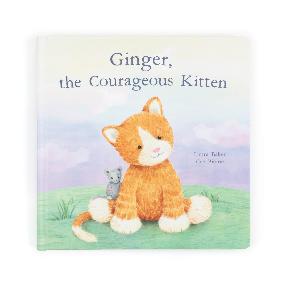 JELLYCAT GINGER THE COURAGES KITTEN HARDBACK STORY BOOK